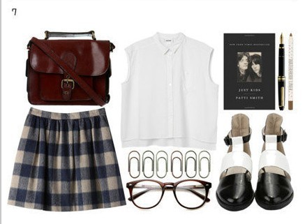 英伦风百褶裙 学院装扮必备单品