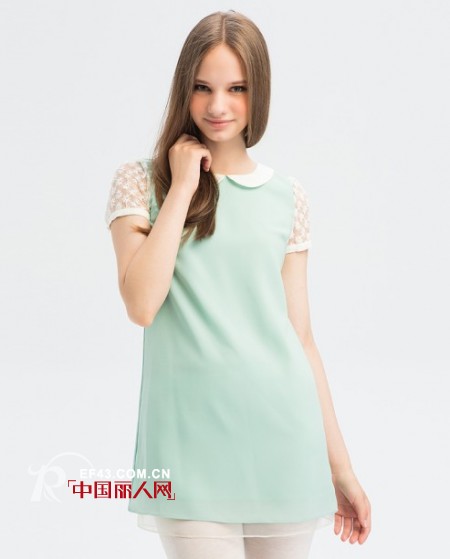 九美风尚欧根纱连衣裙  炎热夏天带来丝丝凉意