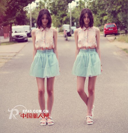 夏季薄荷绿 小清新look妆点夏日