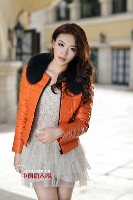 西子丝典冬季镶毛棉服 缔造职场活力优雅look