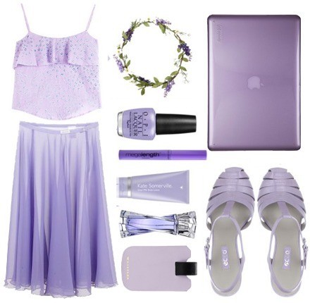 熏衣紫妆点夏日 浪漫唯美look美化你的心