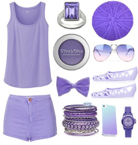 熏衣紫妆点夏日 浪漫唯美look美化你的心