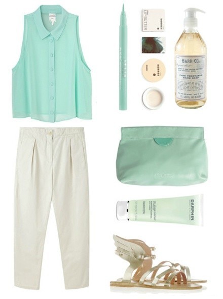 夏季冰爽活力搭配——薄荷绿来袭