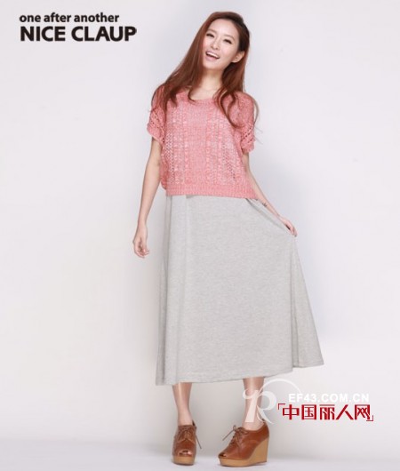 Nice Claup两件套连衣裙打造娇俏女孩
