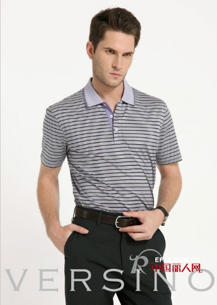 梵思诺男士条纹衬衫 彰显优雅风度