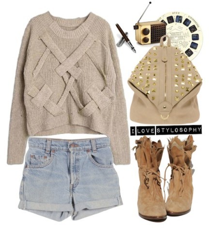 秋季针织衫搭配 穿出中性至IN潮风格