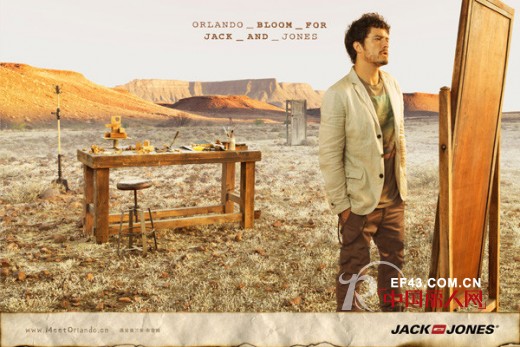 杰克琼斯(Jack&Jones)2013春夏男装奥兰多·布鲁姆(OrlandoBloom)限量成衣系列广告大片