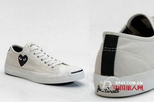 匡威(Converse)联名CdG Play(Comme des Garcons Play)推出Jack Purcell 个性帆布鞋