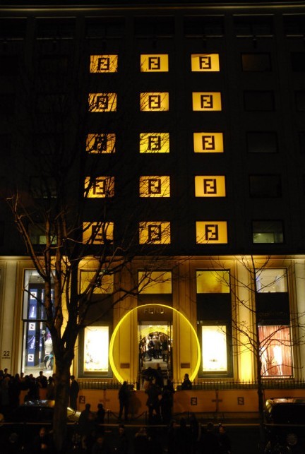 Fendi店打造全球奢侈品地标