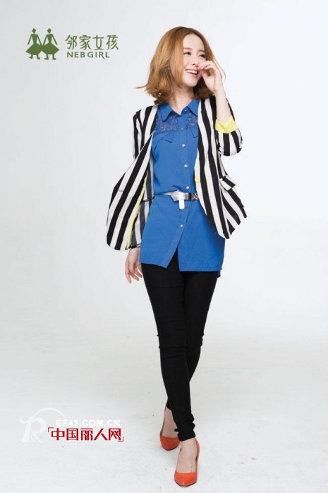 邻家女孩秋季穿衣秘笈——如何穿出条纹显瘦型look