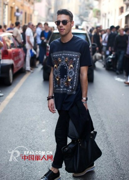 型男街拍看秋季男装怎么搭配