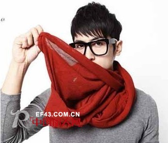 男士围巾的三种经典系法
