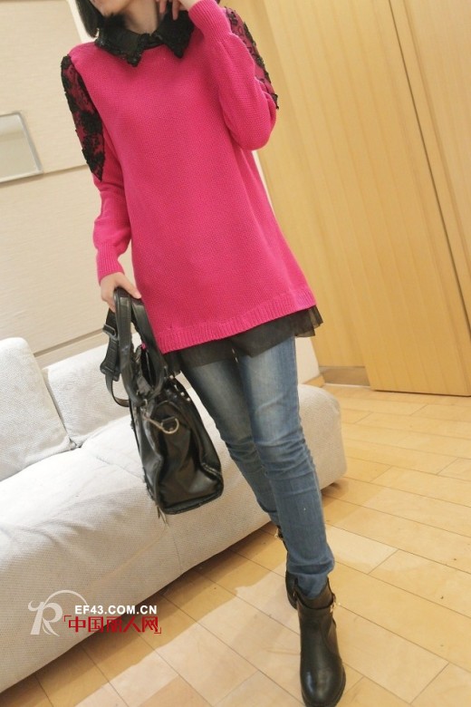 复古针织毛衣裙  随时随地牵引时尚旗帜