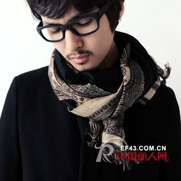一条普通围巾 男士冬季必备单品