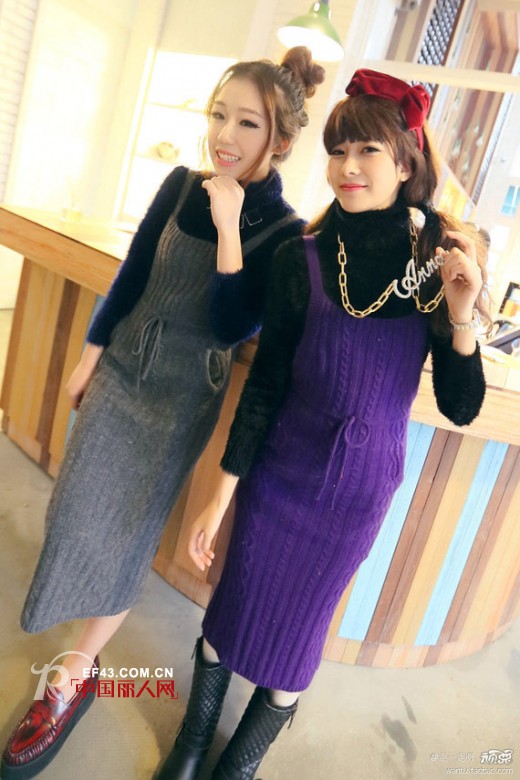 毛衣裙搭配  做个穿衣达人