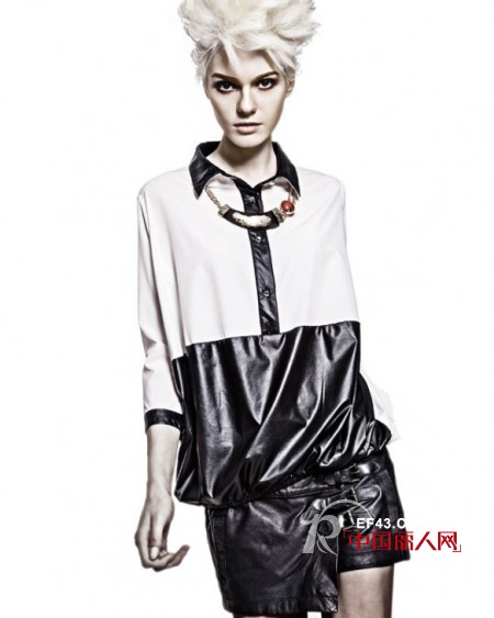 皮革衬衫搭配 今秋主流趋势