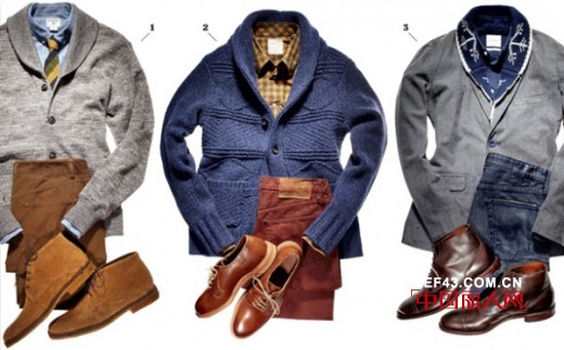 冬季各式毛衣成就男士魅力