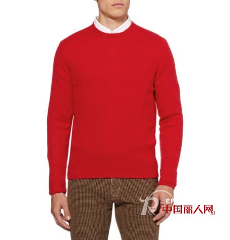 红粉色毛衣来袭 男士最新潮秋季搭配