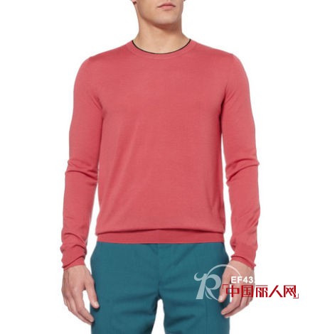 红粉色毛衣来袭 男士最新潮秋季搭配
