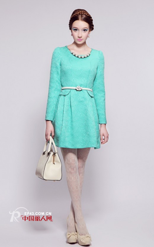 菲勋时尚女装2013秋季新款灰绿色单品搭配