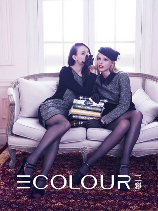 温婉女性最爱 三彩女装2013秋冬新品形象大片