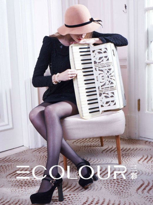 温婉女性最爱 三彩女装2013秋冬新品形象大片