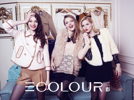 温婉女性最爱 三彩女装2013秋冬新品形象大片
