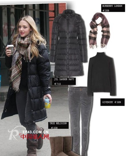 长款羽绒服巧搭配 既保暖又美丽