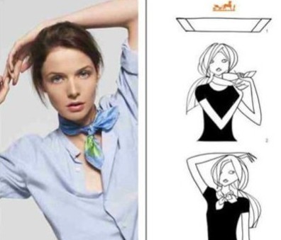 大方巾系出不同风格  丝巾女王雅号非你莫属