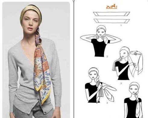 大方巾系出不同风格  丝巾女王雅号非你莫属