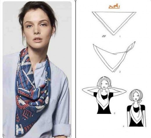 大方巾系出不同风格  丝巾女王雅号非你莫属