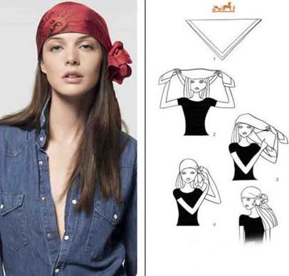 大方巾系出不同风格  丝巾女王雅号非你莫属