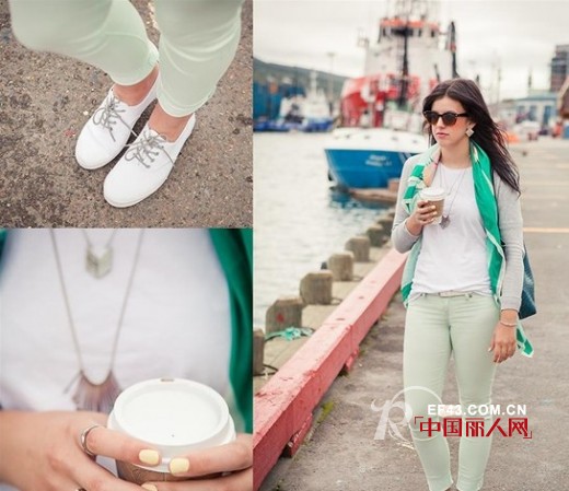 潮人们丝巾搭配示范  演绎早秋最经典服饰搭配