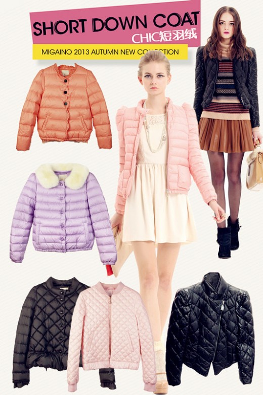 2013 AUTUMN:CHIC短羽绒给你暖心深秋