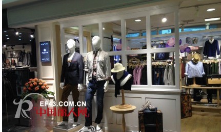 PAGE ONE佩吉男装进驻武汉王府井百货