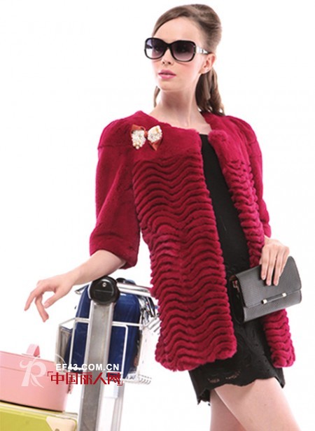 皮草外套新款 毛绒秋冬外套搭配