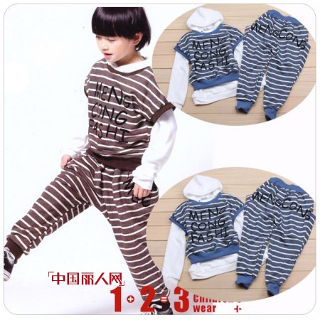 条纹套装 依旧一样的流行趋势