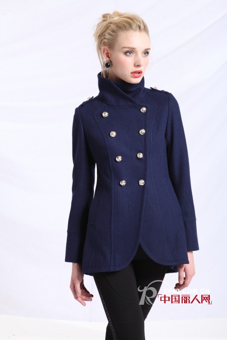 2013秋装新款  宝蓝色外套优雅中显帅气