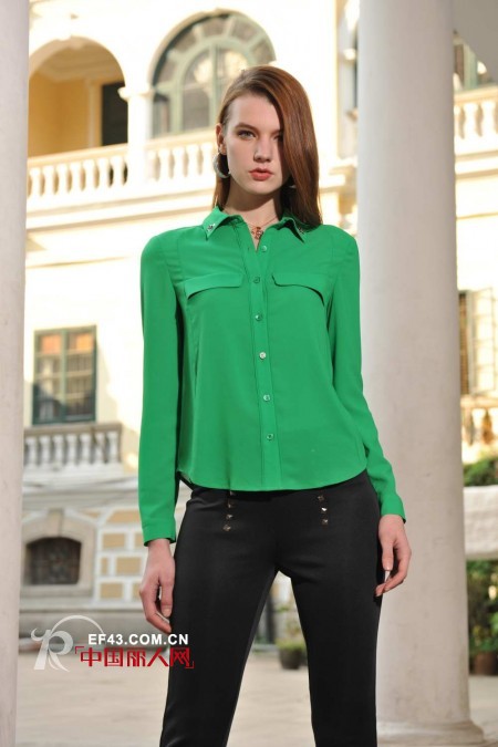 欧维女装2014新品预览 用绿色点亮生活