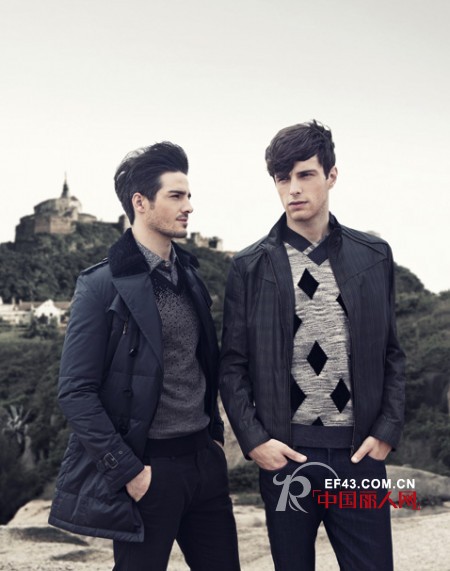 小小翻毛领提升男士无限绅士型格