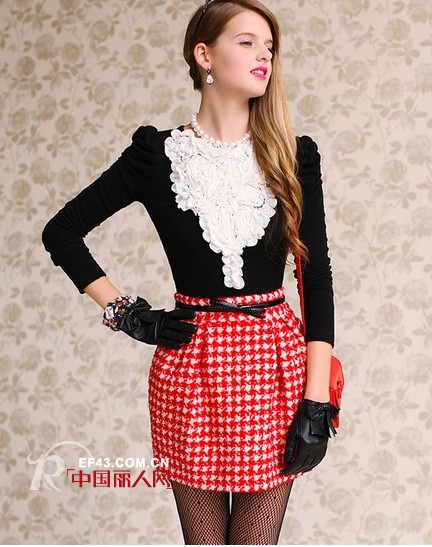 女装时尚搭配 小褶裙搭配术