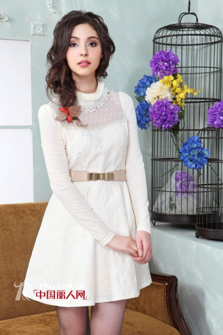 冬装长袖打底连衣裙 柔美时尚圆你公主梦