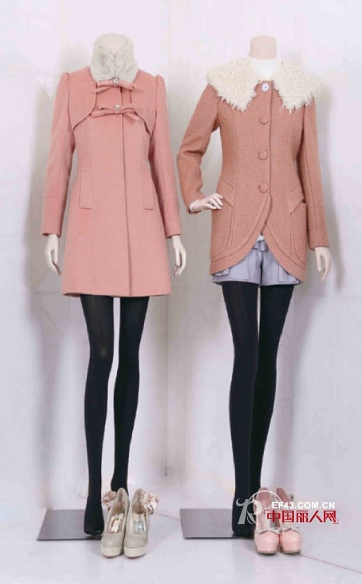 冰淇淋色大衣好卖萌给深色放个假