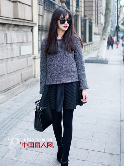 短款的套头毛衣怎么搭配更好看