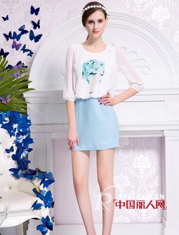 2014时尚女装搭配 长袖连衣裙搭配