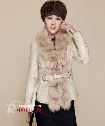 冬日显瘦皮衣搭配 羽绒服时尚搭配