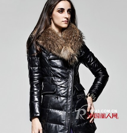 冬日显瘦皮衣搭配 羽绒服时尚搭配