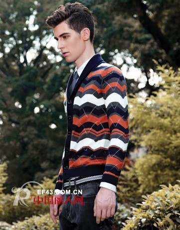春季到来 男士的针织衫应该如何搭配衬衫