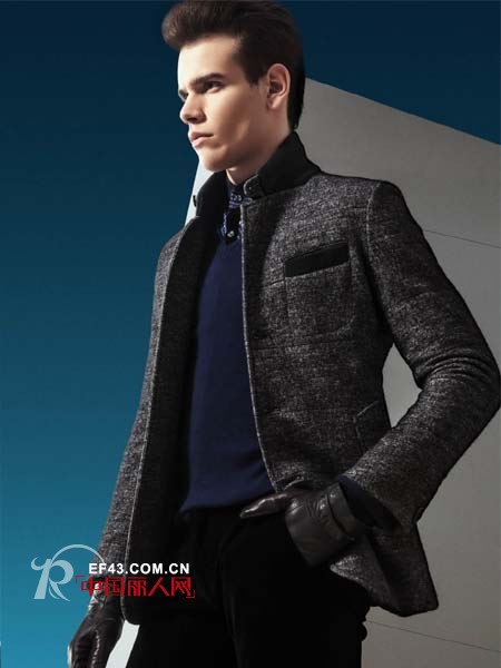 冬季街头 男士如何将各种灰色的外套穿出新意