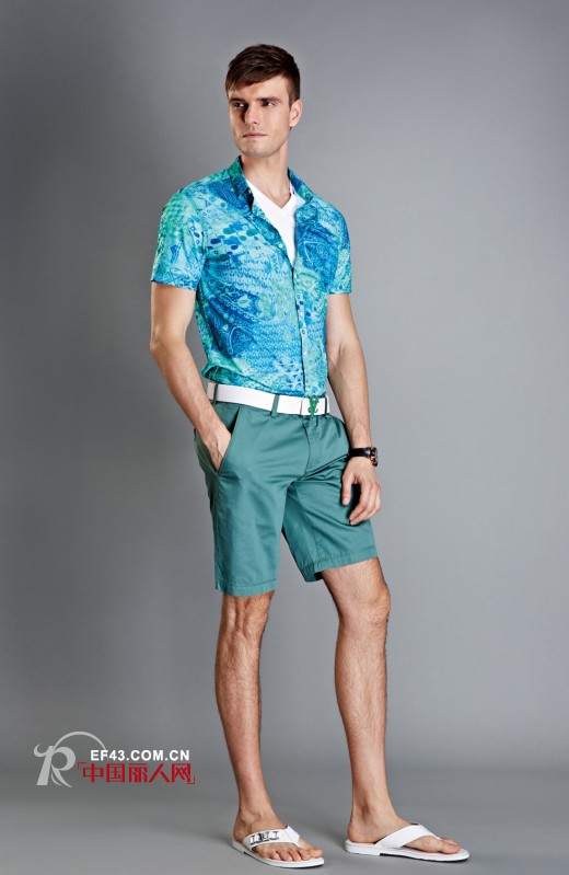 2014夏季男士流行色 各种蓝色单品搭配